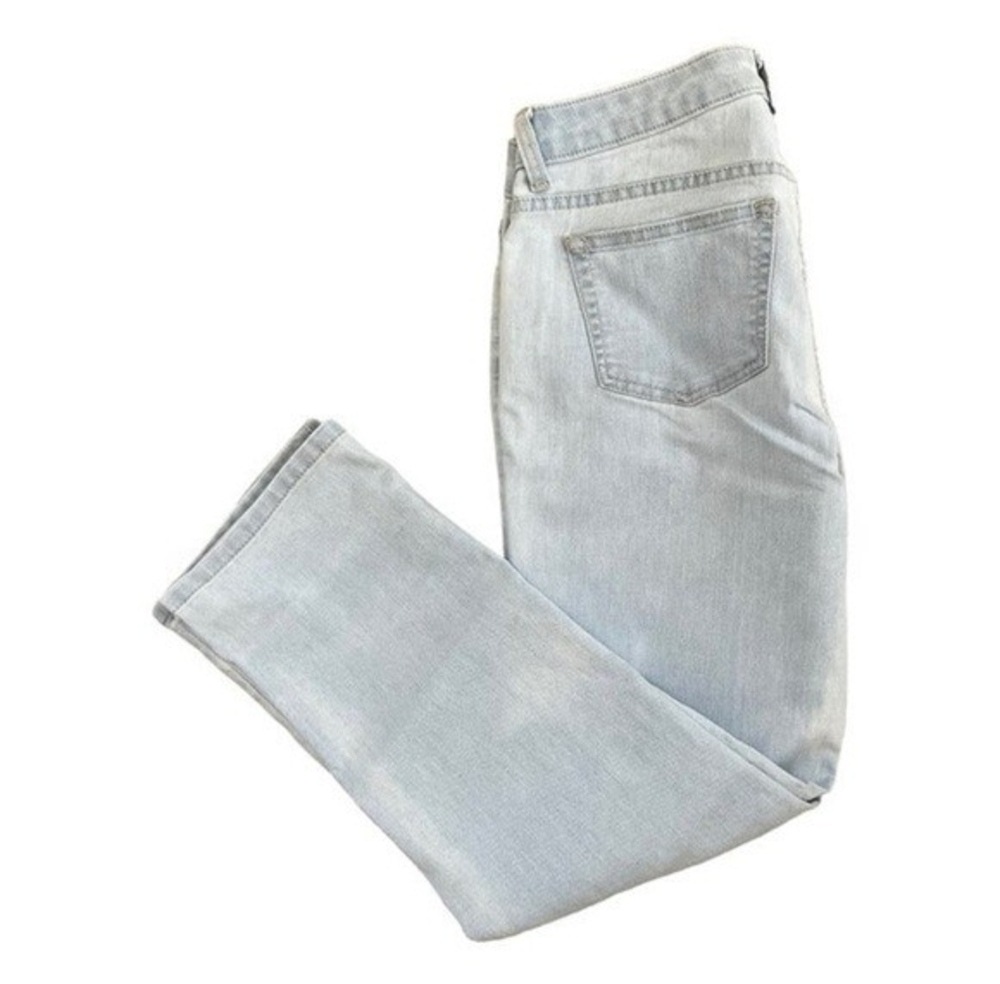Jennifer Lopez Women's Light Blue Capri Jeans 6 Mid Rise Cotton Blend VG - Picture 6 of 7